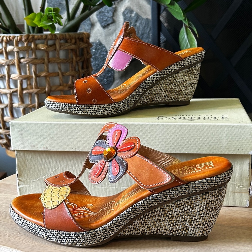 New L'ATISTE Riviera Women's Wedge Sandals Size 8.5 - Picture 11 of 15